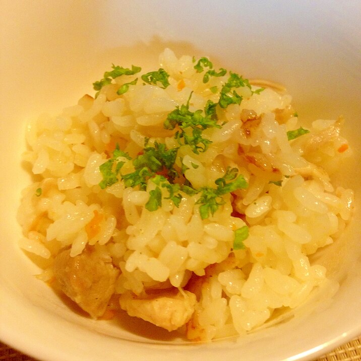 炊飯器で簡単 濃厚チキンピラフ レシピ 作り方 By きのこのみみ 楽天レシピ 炊飯器で簡単 濃厚チキンピラフ レシピ 作り方 By きのこのみみ 楽天レシピ